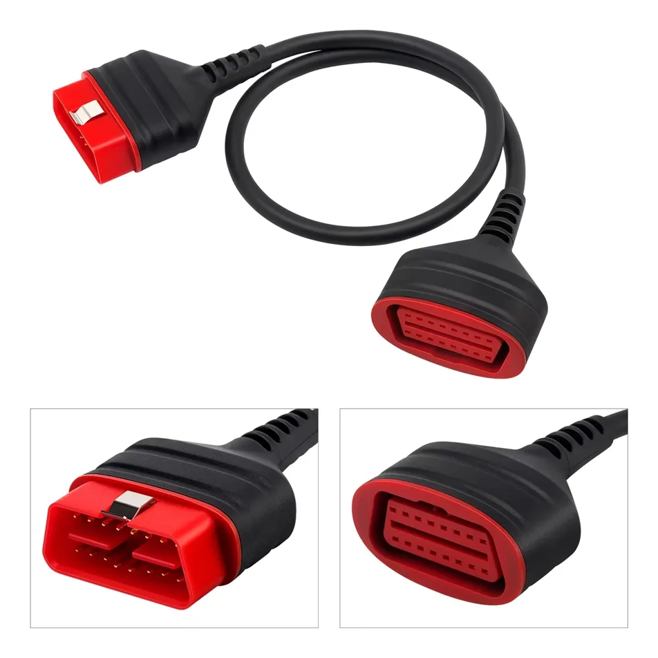 Cable Adaptador de Extensión de 16 Pines Macho a Hembra para Conector OBD2 Thinkdiag, Herramientas de Diagnóstico