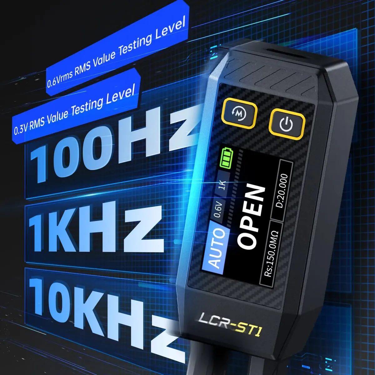 FNIRSI LCR-ST1 – Pinza Digital Inteligente para Componentes SMD